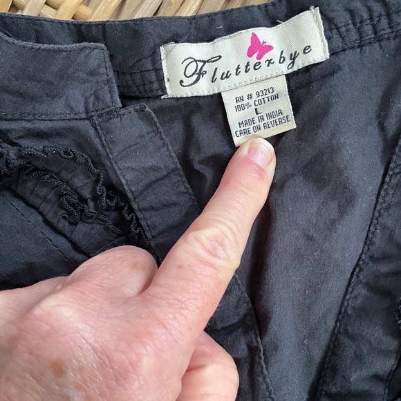 Flutterbye blouse with ruffles and tie waist - Picture 2 of 5